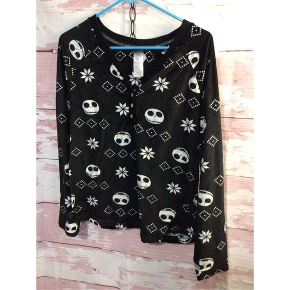 Vintage Disney Sleep Top Nightmare Before Christmas Size L Junior Women’s - Picture 11 of 13